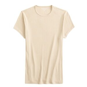 ABERCROMBIE AND FITCH Featherweight Rib‎ Tuckable Baby Tee, Size XSMALL